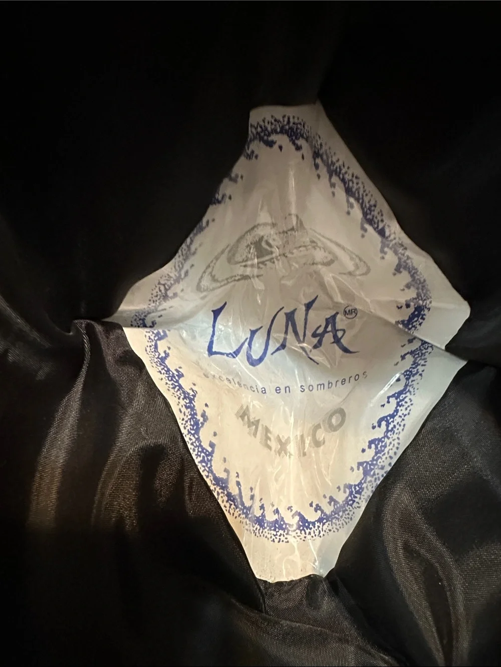 Handcrafted Navy and Gold Mexican Sombrero by Luna